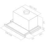 Elica ELITE 26 90厘米 700m³/h 拉趟式抽油煙機 (不包煙囪)